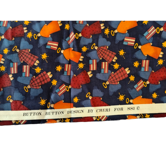 4.5 yards of 90's Crafting Fabric 2 Patterns - Picture 2 of 4